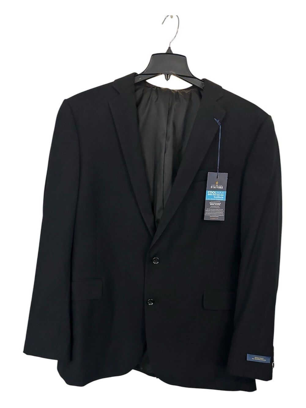 Men’s Black Classic Fit Blazer Size 48 L